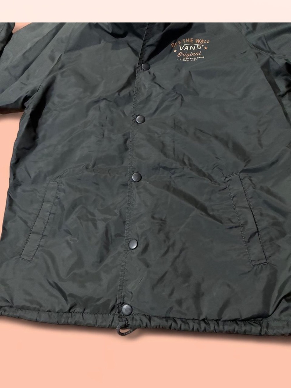 Vans Black Coach Windbreaker Jacket - Picture 4 of 5